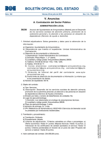 BOLETÍN OFICIAL DEL ESTADO V. Anuncios A. Contratación del Sector Público 36236