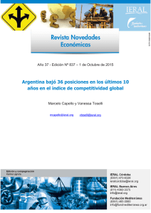 Argentina bajó 36 posiciones en los últimos 10 años en el índice de competitividad global