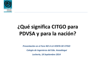 ¿Qué significa CITGO para PDVSA y para la nación? Luis Soler
