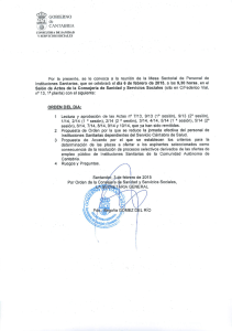 Convocatoria Mesa Sectorial 06.02.2015