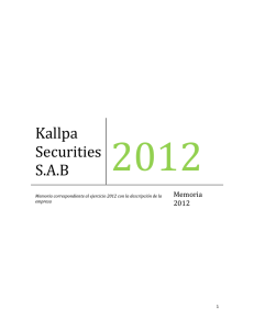 2012  Kallpa Securities