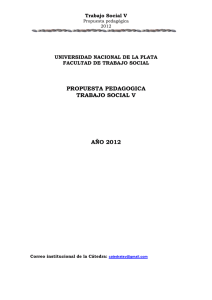 Propuesta Pedagógica TS V 2012