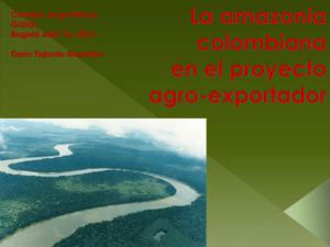 La Amazon a colombiana en la nueva fase agr cola