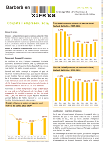 Ocupats i empreses. 2014 (Jun. 2014 – Núm. 64)