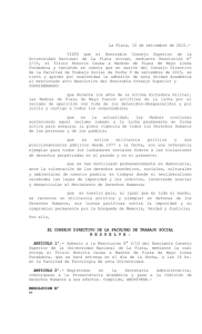 Texto completo de la Resoluci n del Consejo Directivo de la FTS .
