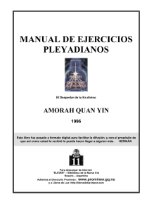 Quan Yin, Amorah - Manual de Ejercicios Pleyadianos