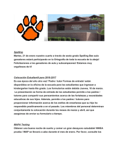 Thompson School Newsletter January 2015-2016 Spanish