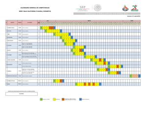 Calendario General de Competencias de la Sede: Baja California [Versi n 2]