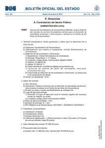 BOLETÍN OFICIAL DEL ESTADO V. Anuncios A. Contratación del Sector Público 16861