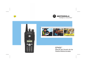 Manual Motorola EP450 esp