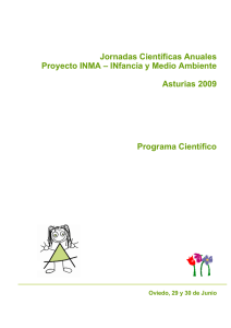 Programa de las Jornadas Científicas Anuales INMA, Asturias 2009