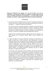 Resolución del Ararteko, de 04 de Julio de 2016