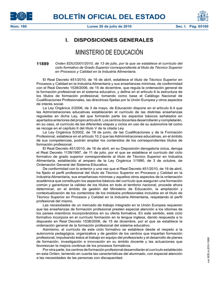 T Cnico Superior En Procesos Y Calidad En La Industria Alimentaria