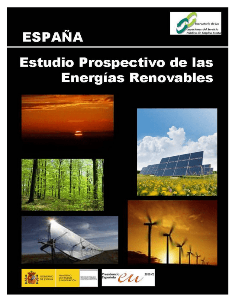 Espa A Estudio Prospectivo De Las Energ As Renovables