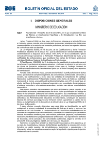 BOLETÍN OFICIAL DEL ESTADO MINISTERIO DE EDUCACIÓN I.  DISPOSICIONES GENERALES 1957