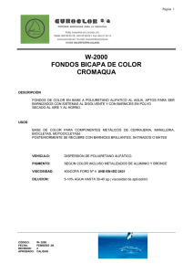 W-2000 CROMAQUA FONDO BICAPA DE COLOR