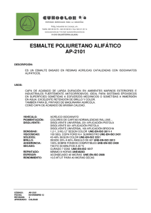 ESMALTE POLIURETANO ALIFATICO AP-2101