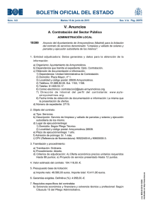 BOLETÍN OFICIAL DEL ESTADO V. Anuncios A. Contratación del Sector Público 19399
