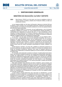 BOLETÍN OFICIAL DEL ESTADO MINISTERIO DE EDUCACIÓN, CULTURA Y DEPORTE 3233