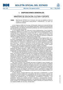 BOLETÍN OFICIAL DEL ESTADO MINISTERIO DE EDUCACIÓN, CULTURA Y DEPORTE 10865