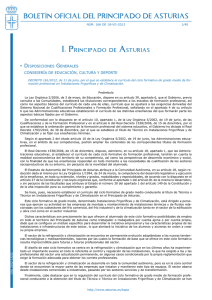 I. Principado de Asturias BOLETÍN OFICIAL DEL PRINCIPADO DE ASTURIAS • D