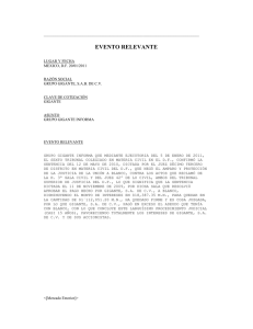 Jan 20 2011 Informs of Grupo Gigante