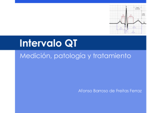 Intervalo QT: Medición, patología y tratamiento