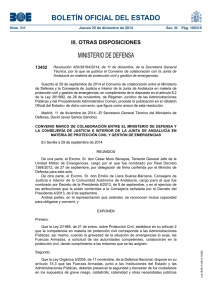 Resolución 420/38164/2014, de 11 de diciembre, de la Secretaría General Técnica, por la que se publica el Convenio de colaboración con la Junta de Andalucía en materia de protección civil y gestión de emergencias .