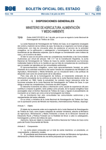 Orden AAA-1231-2013, de 1 de julio, por la que se regula la Junta Nacional de Homologación de Trofeos de Caza