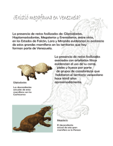 ¿Existió megafauna en Venezuela?