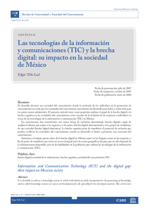 Doc 10226 (Las tecnologias de la información y comunicaciones (TIC) y la brecha digital su impacto en la