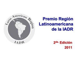 Ver resultados IADR LAR 2011