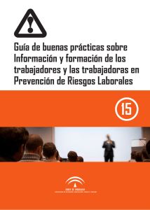 Guía de buenas prácticas sobre información y formación de los trabajadores y las trabajadoras en PRL
