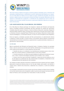 El Plan Brasil sin Miseria: Coordinación intersectorial