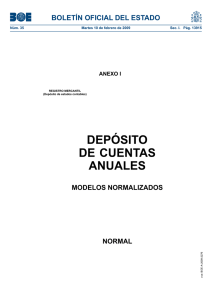 Modelo normalizado de Cuentas Anuales - Normal