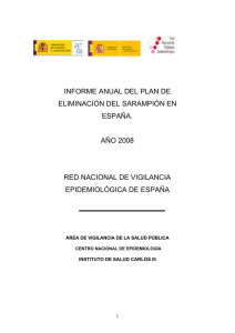 Espana - informe eliminacion sarampion 2008