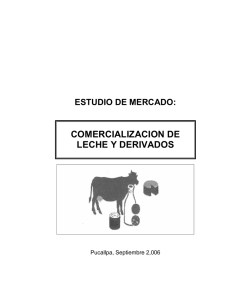 GOBIERNO REGIONAL DE UCAYALI COMERCIALIZACION DE LECHE Y DERIVADOS