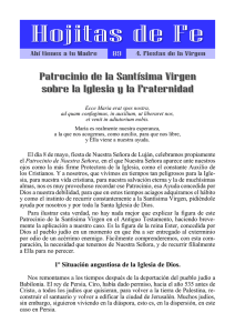 Hojita 89: Patrocinio de la B.V.M. sobre la Iglesia y la FSSPX
