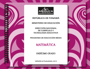 MATEMATICA 11°- 2013