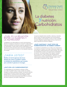 y Carbohidratos La diabetes nutrición: