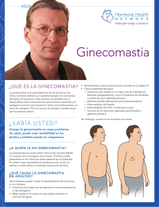 ginecomastia ¿Qué es la ginecomastia? HOJA INFORMATIVA
