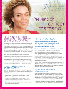 cáncer mamario Prevención de