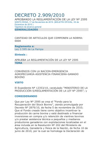Decreto N° 2909/2010