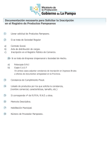 Documentación para solicitar la Inscripción en Registro de Productos Pampeanos.