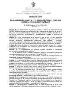 Decreto Reglamentario N° 618/90