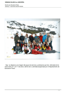 Aquí  os dejamos una imagen del grupo de alumnos... nieve entre el 7 y el 11 de enero, dentro...