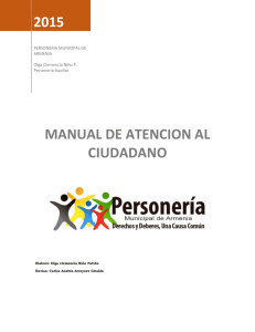 2015 MANUAL DE ATENCION AL CIUDADANO