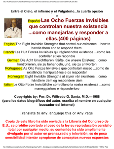 Las Ocho Fuerzas Invisibles que controlan nuestra existencia...como manejarlas y responder a ellas (libro)