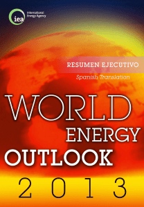 World energy outlook 2013