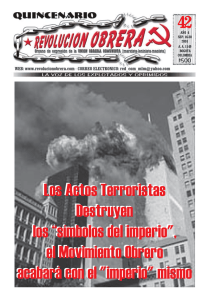 42 Los Actos Terroristas Destruyen los “símbolos del imperio&#34;,